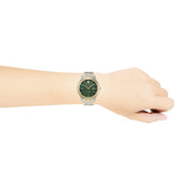 Versace Univers Quartz Green Dial Two Tone Steel Strap Watch for Men - VEBK00718