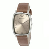 Emporio Armani Epsilon Quartz Brown Dial Brown Leather Strap Watch For Men - AR2489