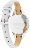 Calvin Klein Rebel White Dial White Leather Strap Watch for Women - K8P231L6