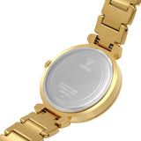 Guess Lily Quartz Gold Dial Gold Steel Strap Watch For Women - GW0528L2