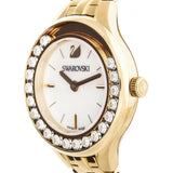 Swarovski Lovely Crystals White Dial Gold Steel Strap Watch for Women - 5242895