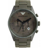 Emporio Armani Sportivo Chronograph Brown Dial Brown Steel Strap Watch For Men - AR5950