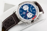 Breitling Top Time B01 Shelby Cobra Blue Dial Brown Leather Strap Watch for Men - AB01763A1C1X1