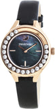 Swarovski Lovely Crystals Analog Black Dial Black Leather Strap Watch for Women - 5301877