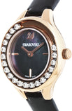 Swarovski Lovely Crystals Analog Black Dial Black Leather Strap Watch for Women - 5301877