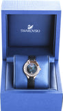 Swarovski Lovely Crystals Analog Black Dial Black Leather Strap Watch for Women - 5301877