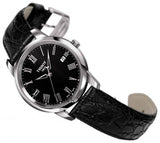 Tissot Classic Dream Black Dial Black Leather Strap Watch for Men - T033.410.16.053.01