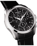 Tissot T Classic Couturier Chronograph Black Dial Black Leather Strap Jam Tangan Untuk Pria - T035.617.16.051.00