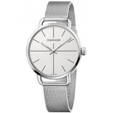 Calvin Klein Even White Dial Silver Mesh Bracelet Watch for Women - K7B23126