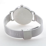 Calvin Klein Even White Dial Silver Mesh Bracelet Watch for Women - K7B23126