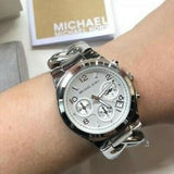 Michael Kors Runway Twist Silver Dial Silver Stainless Steel Strap Watch for Women - MK3149