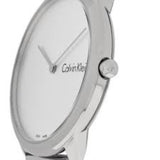 Calvin Klein Minimal Silver Dial Silver Mesh Bracelet Watch for Men - K3M211Y6