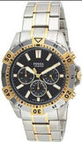 Fossil Garrett Analog Black Dial Two Tone Steel Strap Watch for Men - FS5771