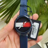 Tommy Hilfiger Denim Quartz Blue Dial Blue Rubber Strap Watch for Men - 1791322