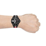 Diesel Mr. Daddy 2.0 Quartz Black Dial Black Nylon Strap Watch For Men - DZ7433