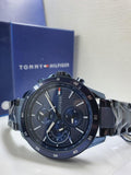 Tommy Hilfiger Bank Quartz Blue Dial Blue Steel Strap Watch for Men - 1791720
