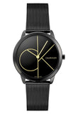 Calvin Klein Minimal Black Dial Black Mesh Bracelet Watch for Men - K3M214X1