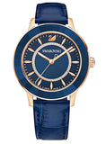 Swarovski Octea Lux Blue Dial Blue Leather Strap Watch for Women - 5414413