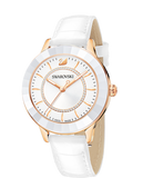 Swarovski Octea Lux White Dial White Leather Strap Watch for Women - 5414416