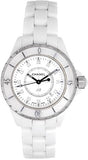 Chanel J12 Diamonds Ceramic White Dial White Steel Strap Watch for Women - J12 H1628