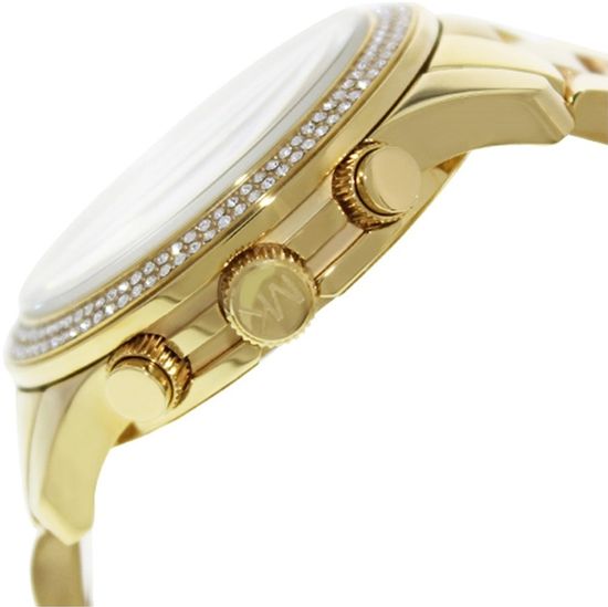 Michael Kors Runway Gold Dial Gold Steel Strap Watch for Women - MK5575
