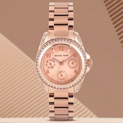 Michael Kors Blair Rose Gold Dial Rose Gold Steel Strap Watch for Women - MK5613