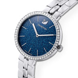 Swarovski Cosmopolitan Blue Dial Silver Steel Strap Watch for Women - 5517790