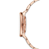 Swarovski Crystalline Chic Analog Black Dial Rose Gold Steel Strap Watch for Women - 5544587