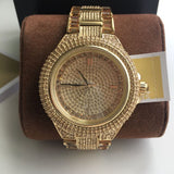 Michael Kors Camille Diamonds Gold Dial Gold Steel Strap Watch for Women - MK5720