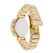 Michael Kors Parker Chronograph Green Dial Gold Steel Strap Watch for Women - MK6263
