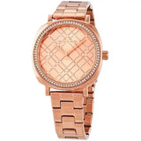 Michael Kors Nia Quartz Rose Gold Dial Rose Gold Steel Strap Watch For Women - MK3990