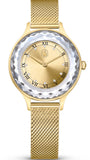 Swarovski Octea Nova Analog Gold Dial Gold Mesh Strap Watch for Women - 5649993