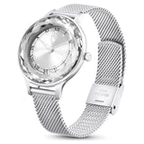 Swarovski Octea Nova Silver Dial Silver Mesh Strap Watch for Women - 5650039