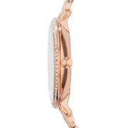 Fossil Jacqueline Rose Gold Dial Rose Gold Steel Strap Watch for Women - ES3632