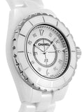 Chanel J12 Diamonds Quartz Ceramic White Dial White Steel Strap Watch for Women - J12 H2422