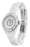 Chanel J12 Diamonds Quartz Mother of Pearl White Dial White Steel Strap Watch for Women - J12 H2570