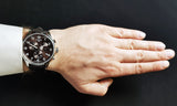 Tissot Chrono XL Vintage Quartz Black Dial Black Leather Strap Watch For Men - T116.617.16.062.00