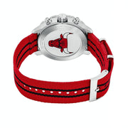 Tissot Quickster Chronograph NBA Chicago Bulls White Dial Red NATO Strap Watch For Men - T095.417.17.037.04