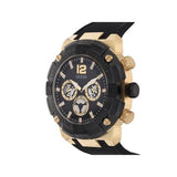 Guess Navigator Chronograph Black Dial Black Rubber Strap Watch for Men - GW0264G3