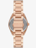 Michael Kors Janelle Quartz Maroon Dial Rose Gold Steel Strap Watch For Women - MK7382