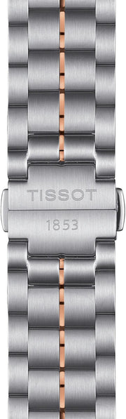 Tissot T Classic Luxury Powermatic 80 Black Dial Silver Steel Strap Watch For Men - T086.407.22.067.00