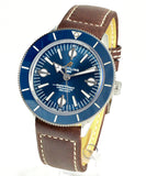 Breitling Superocean Heritage '57 Blue Dial Brown Leather Strap Watch for Men - A10370161C1X1