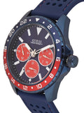 Guess Odyssey Analog Blue Dial Blue Rubber Strap Watch For Men - W1108G1