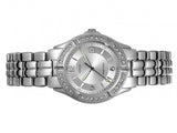 Guess Water Pro Diamonds Silver Dial Silver Steel Strap Watch For Women - G75511M