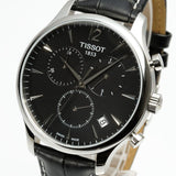 Jam Tangan Tissot T Classic Tradition Chronograph Dial Hitam Tali Kulit Hitam Untuk Pria - T063.617.16.057.00