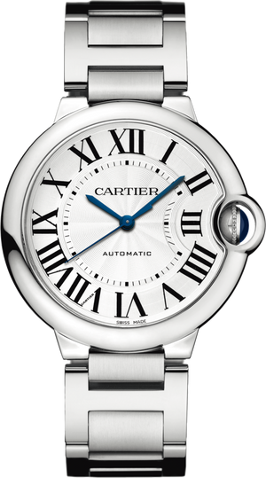 Cartier Ballon Bleu De Cartier Silver Dial Silver Steel Strap Watch for Women - WSBB0048