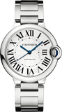 Cartier Ballon Bleu De Cartier Silver Dial Silver Steel Strap Watch for Women - WSBB0048