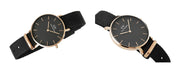 Daniel Wellington Classic Petite Cornwall Black Dial Black NATO Strap Watch For Women - DW00100215