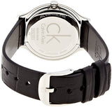 Calvin Klein Skirt Black Dial Black Leather Strap Watch for Women  - K2U231C1