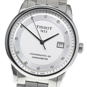 Tissot T Classic Luxury Powermatic 80 White Dial Silver Steel Strap Watch For Men - T086.408.11.016.00